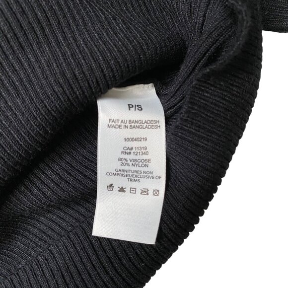 Dynamite Off the Shoulder Long Top in Black and White, size Small - Picture 8 of 9